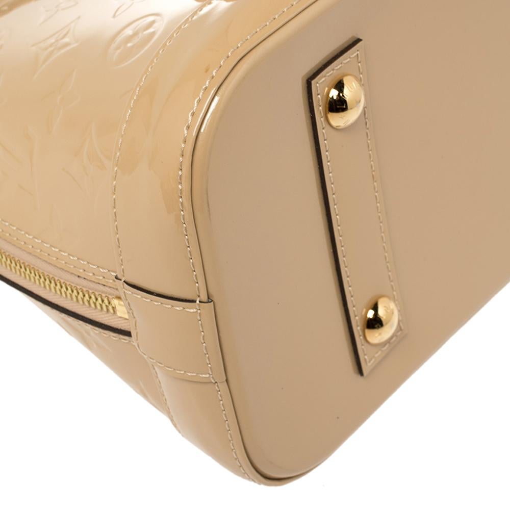 Louis Vuitton Dune Monogram Vernis Leather Alma PM Bag 1