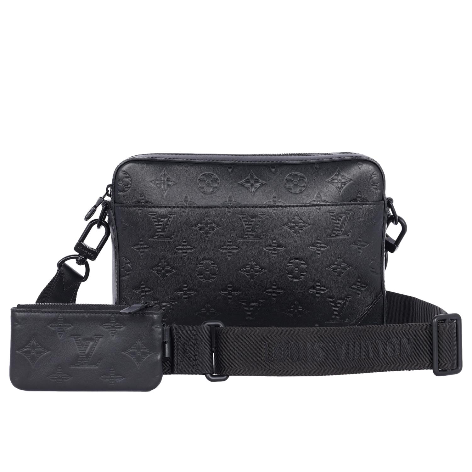 Louis Vuitton Duo Messenger Bag Leather Black 5