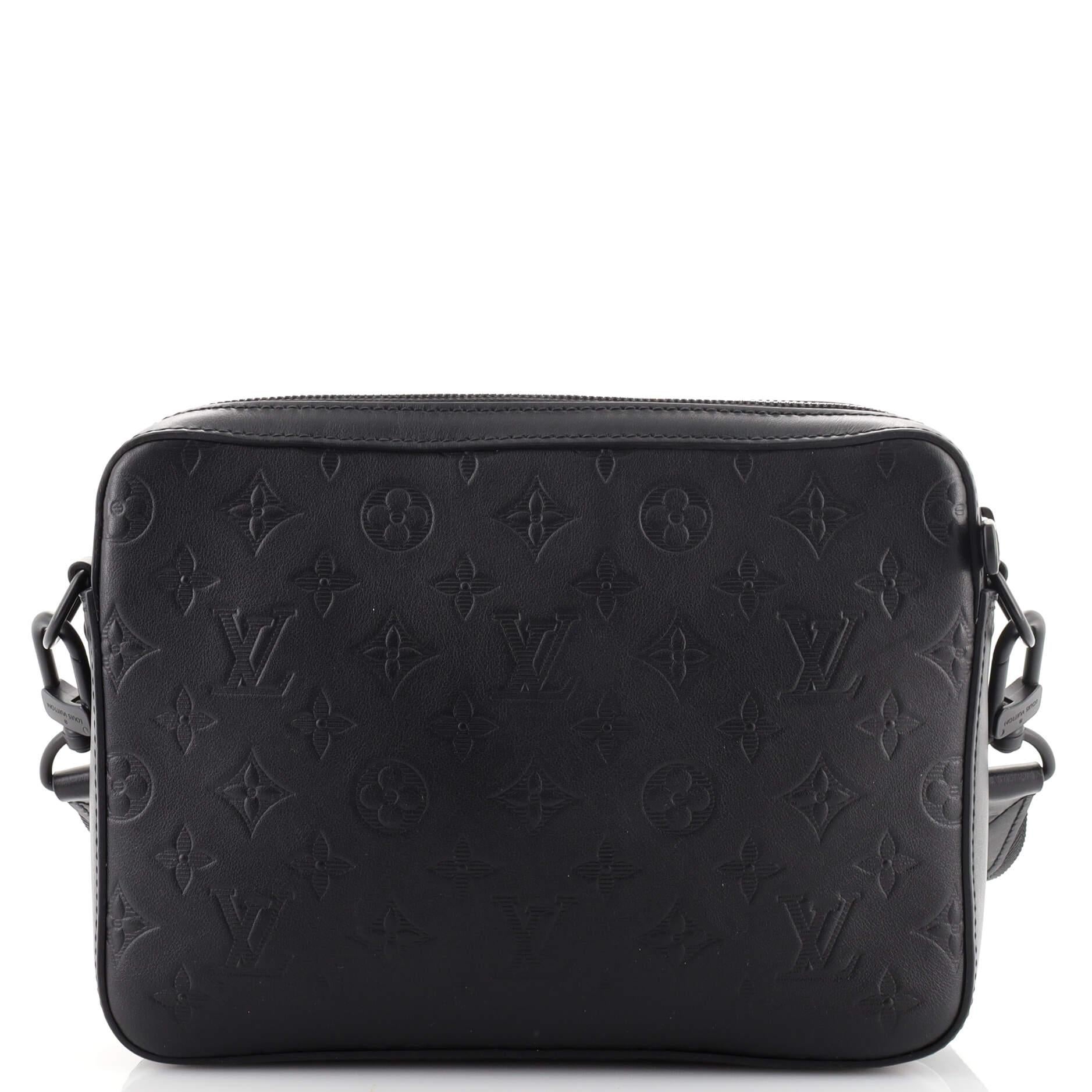 Louis Vuitton Duo Messenger Bag Monogram Shadow Leather at 1stDibs