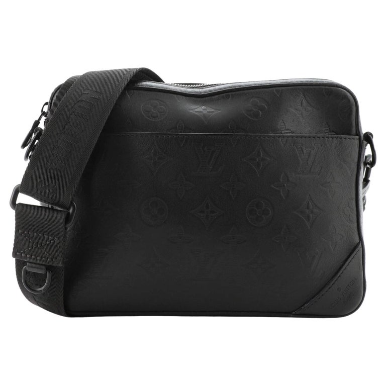 Louis Vuitton Duo Messenger Bag Monogram Shadow Leather For Sale at 1stDibs