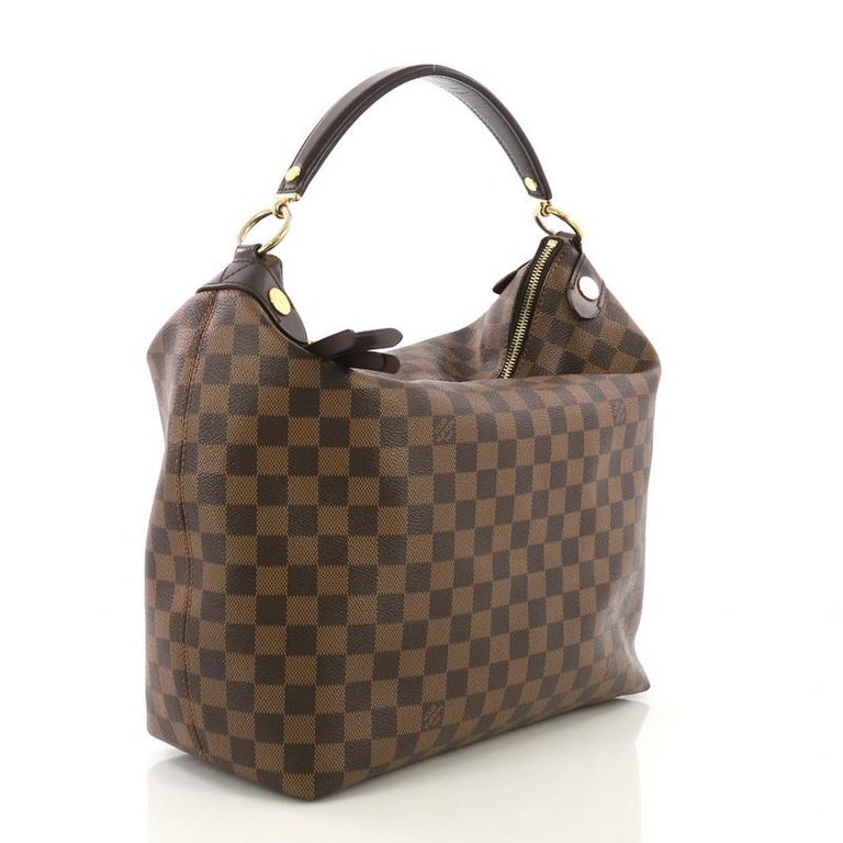 Louis Vuitton Coated Canvas Duomo Shoulder Bag Damier Ebene with Gold  Hardware - Luxury In Reach