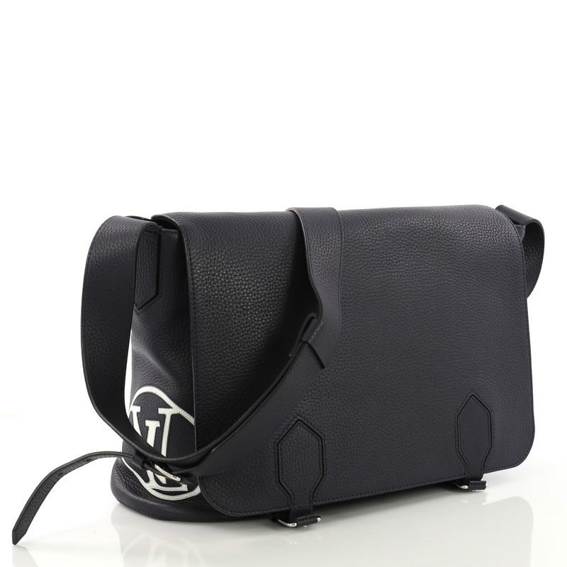 Black Louis Vuitton East Side Messenger Bag Leather