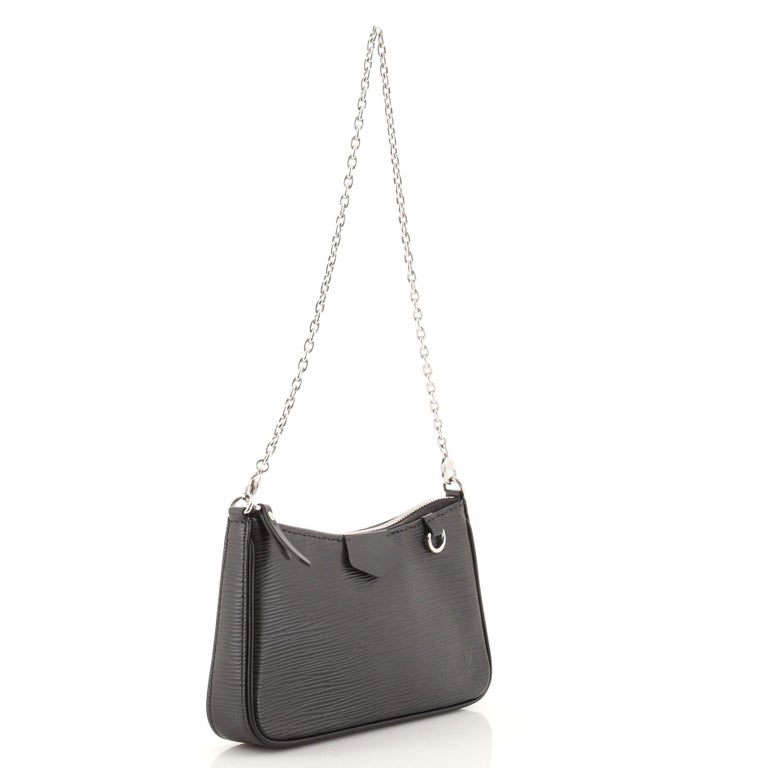 Easy Pouch On Strap Epi Leather in Black - Small Leather Goods