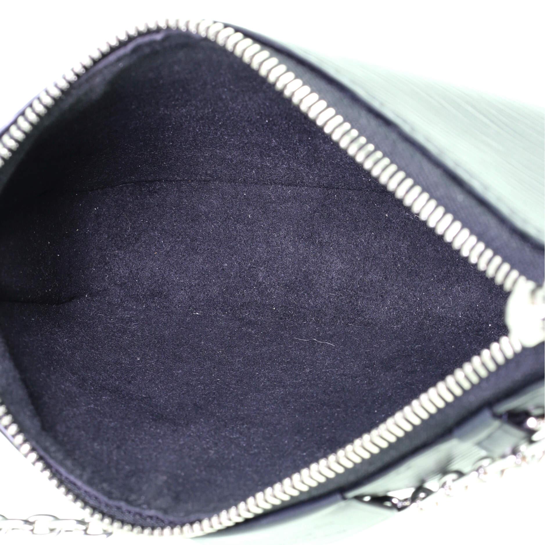 Black Louis Vuitton Easy Pouch on Strap Epi Leather
