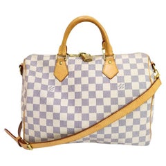 Louis Vuitton Ebene Azur Speedy 30 Bag