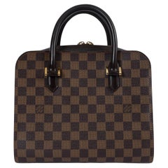 LOUIS VUITTON Borsa TRIANA in tela Damier marrone Ebene