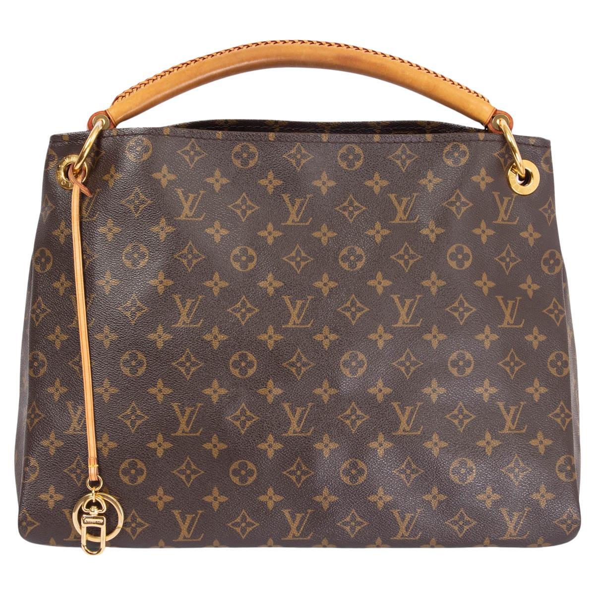 Louis Vuitton One Handle Flap Bag Monogram Canvas and Leather MM at 1stDibs