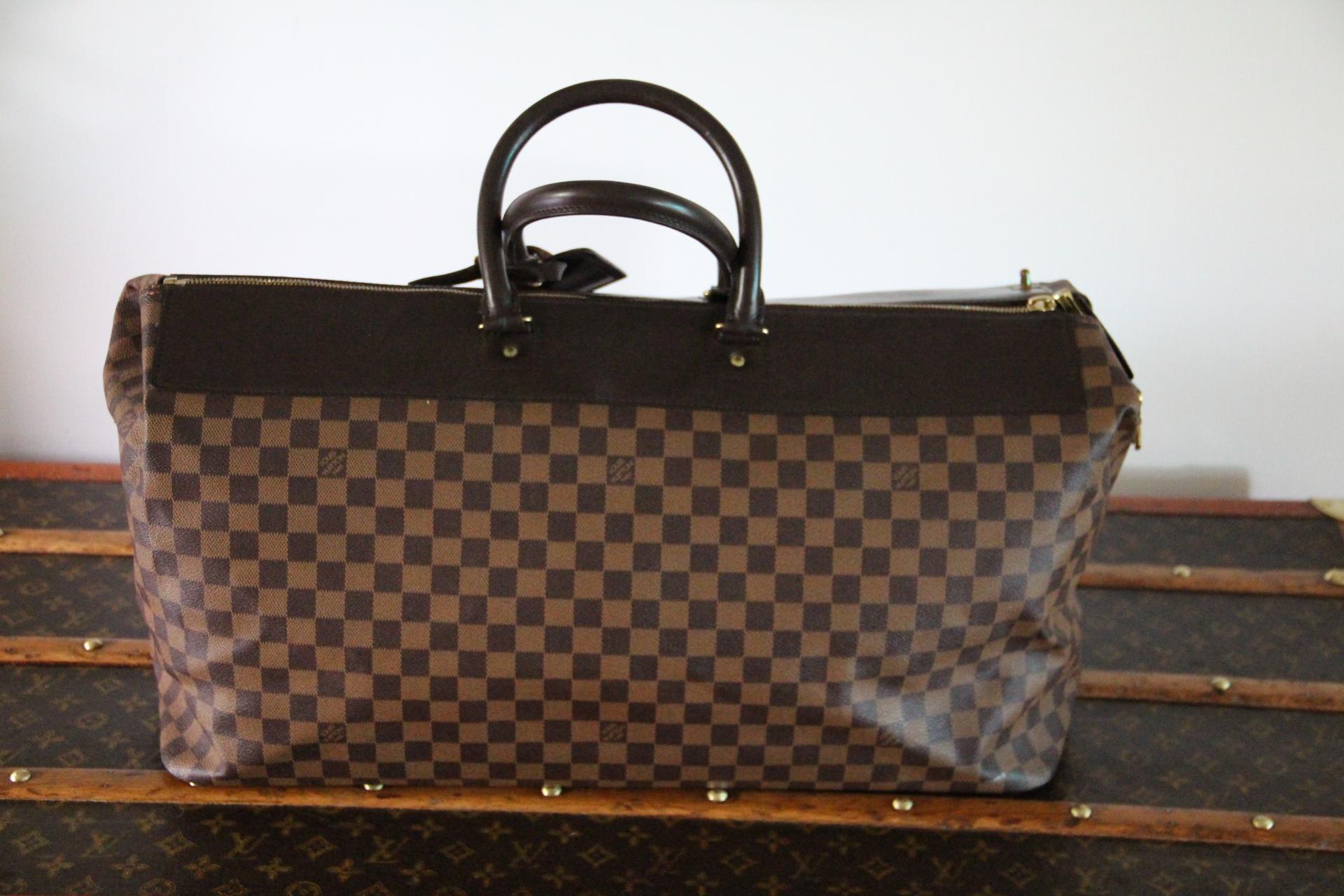 Borsa da viaggio grande in tela Louis Vuitton Ebene Damier In condizioni buone in vendita a Saint-ouen, FR
