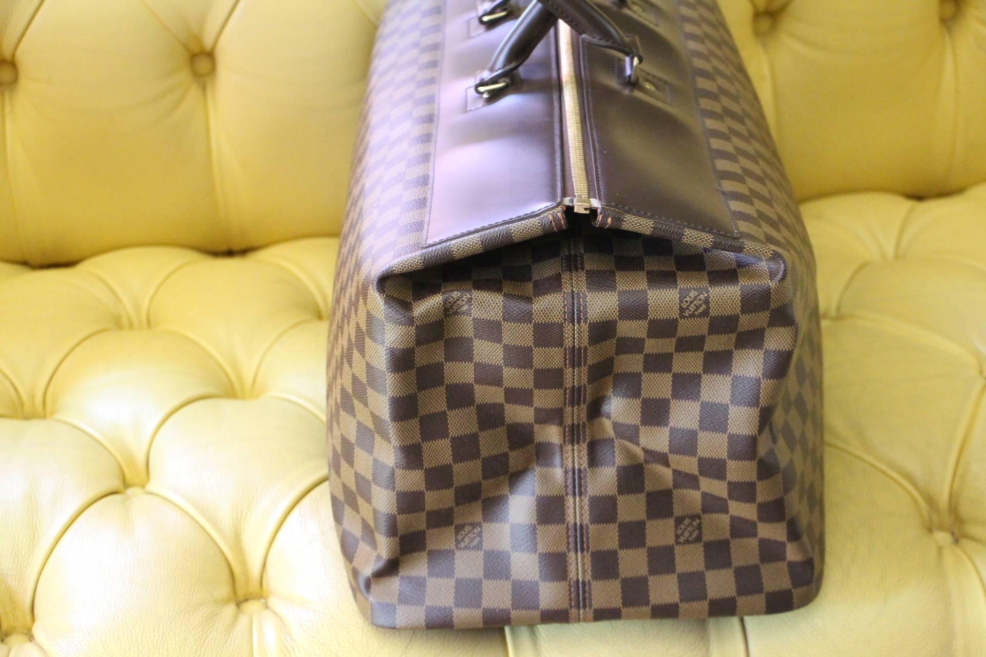 Louis Vuitton Ebene Damier Canvas Large Travel Bag In Excellent Condition In Saint-Ouen, FR