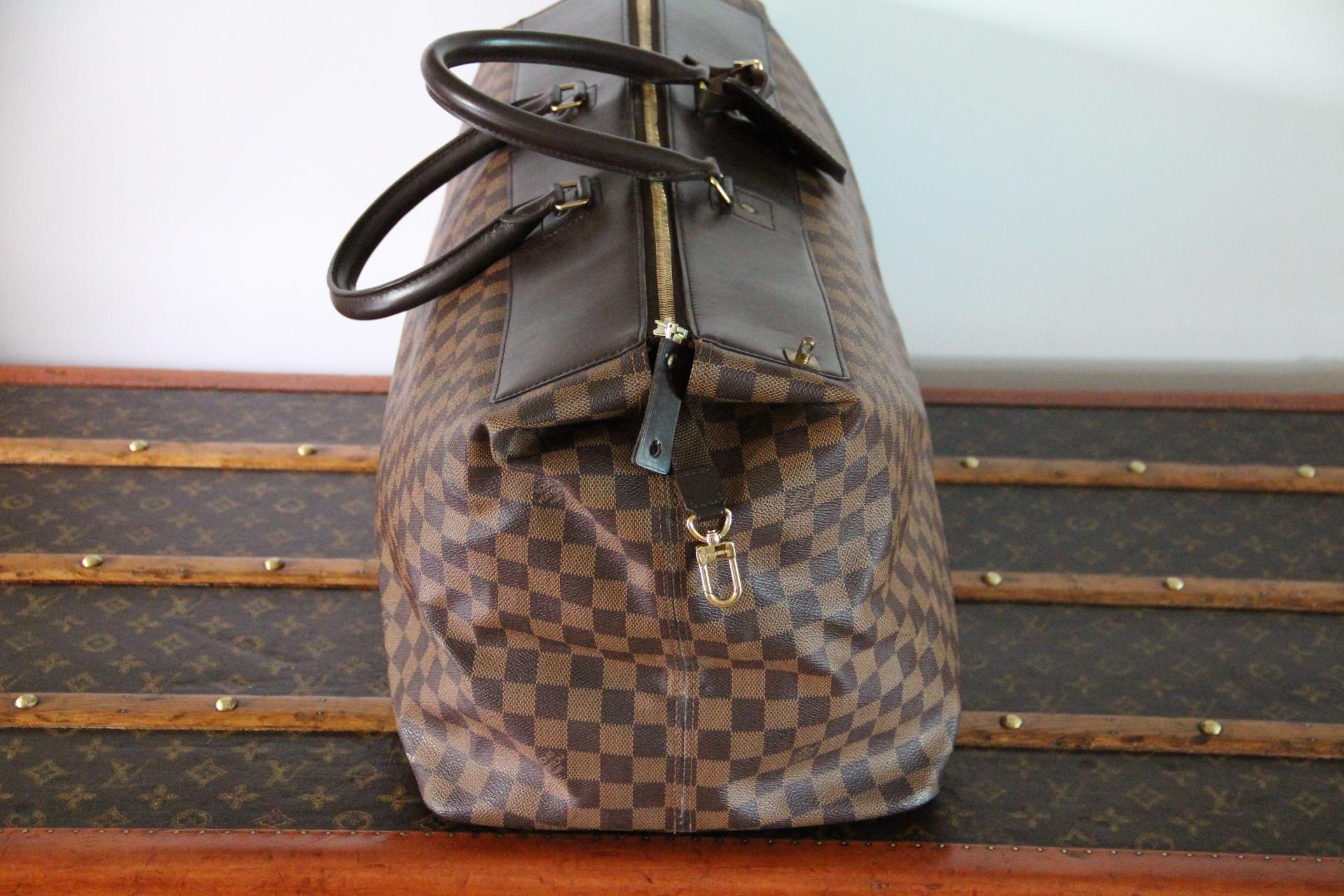 da uomo o donna Borsa da viaggio grande in tela Louis Vuitton Ebene Damier in vendita