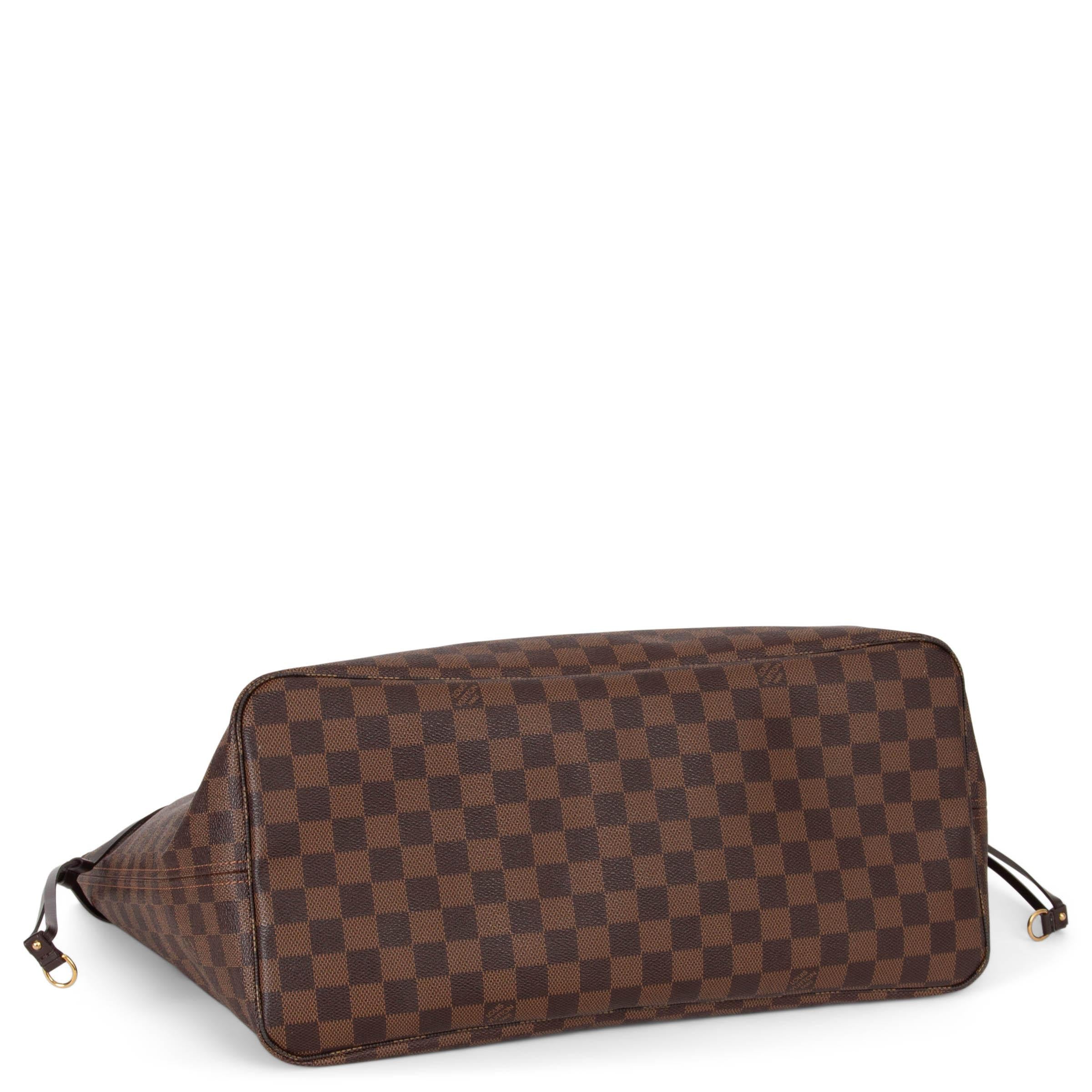 LOUIS VUITTON ebene Damier canvas NEVERFULL GM Tote Bag In Excellent Condition In Zürich, CH