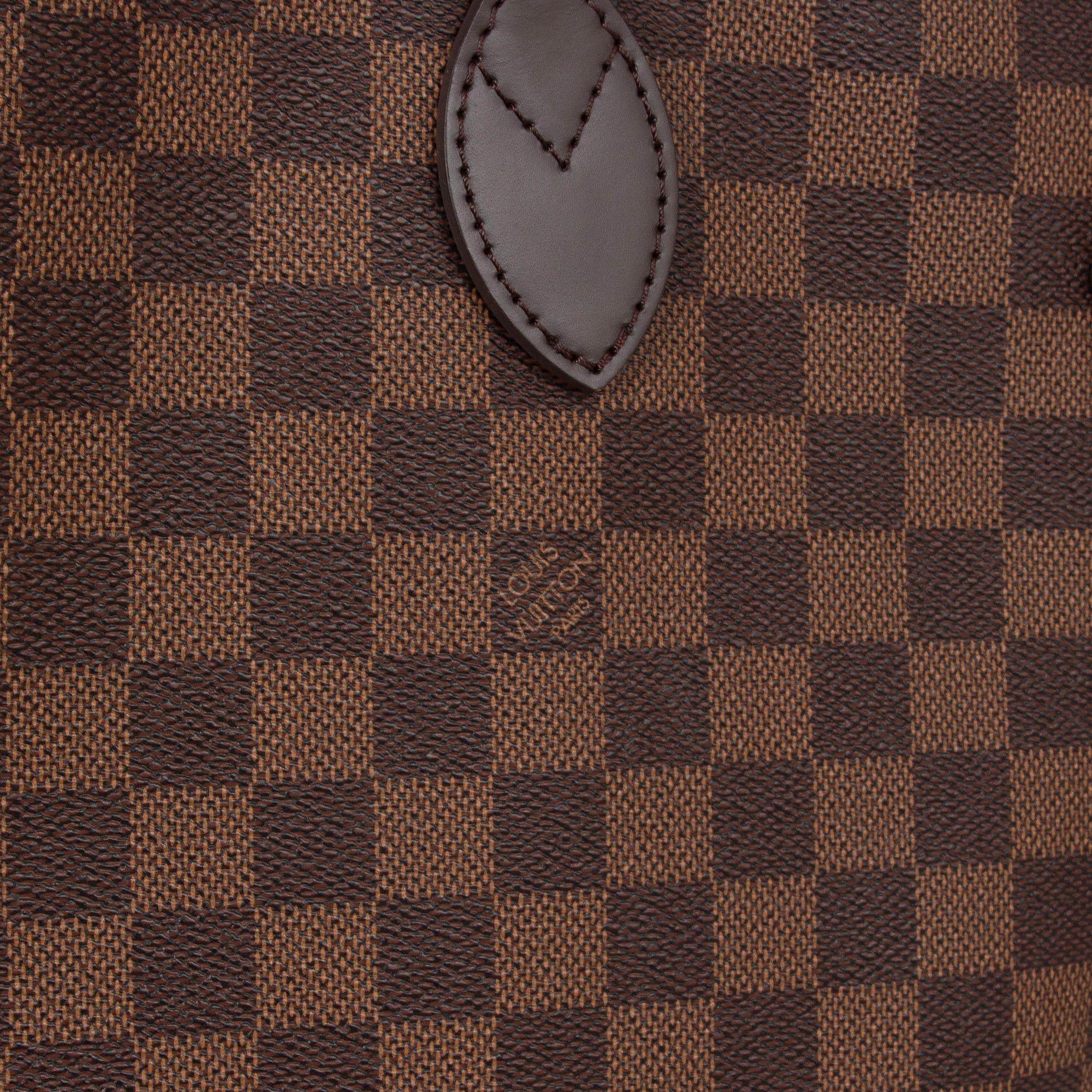 LOUIS VUITTON ebene Damier canvas NEVERFULL GM Tote Bag 1
