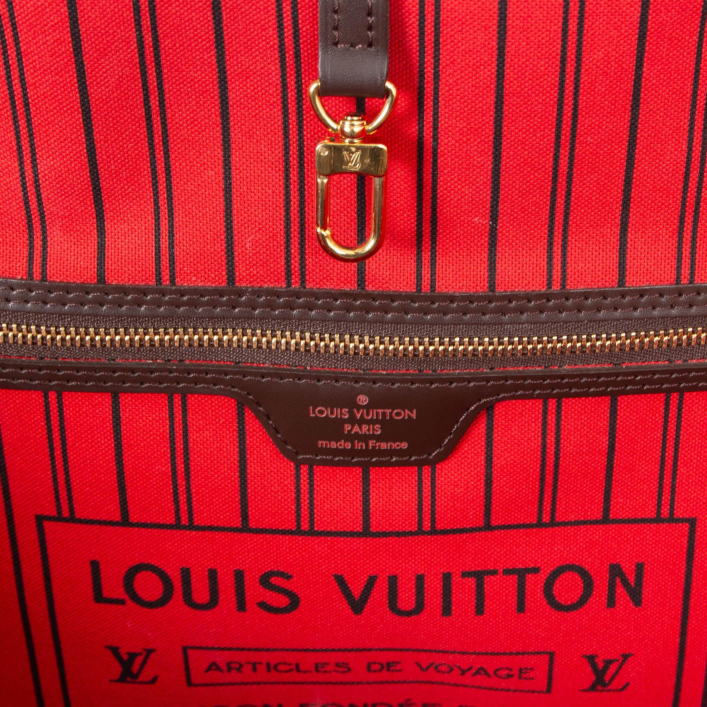 LOUIS VUITTON ebene Damier canvas NEVERFULL GM Tote Bag 2