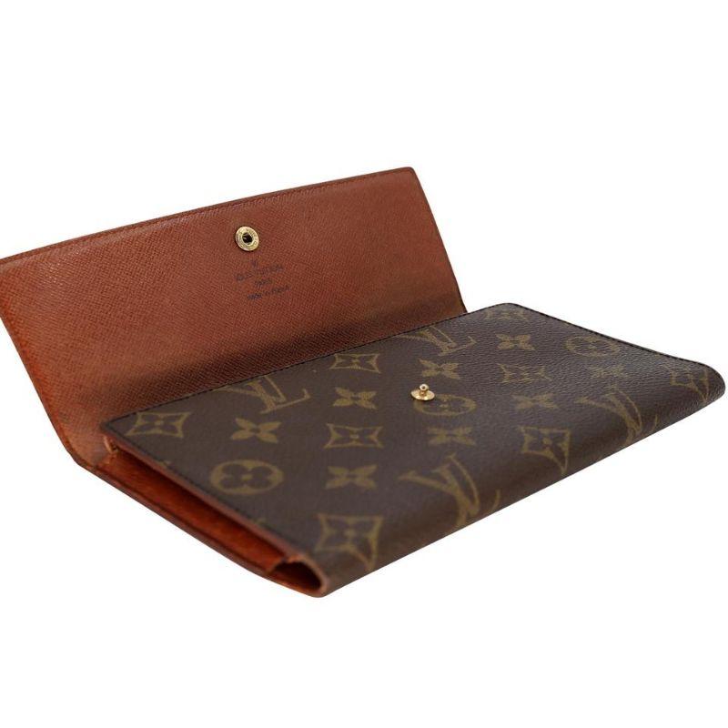 Louis Vuitton Ebene GM Sarah Monogramm Brieftasche LV-W1216P-0001 (Schwarz) im Angebot