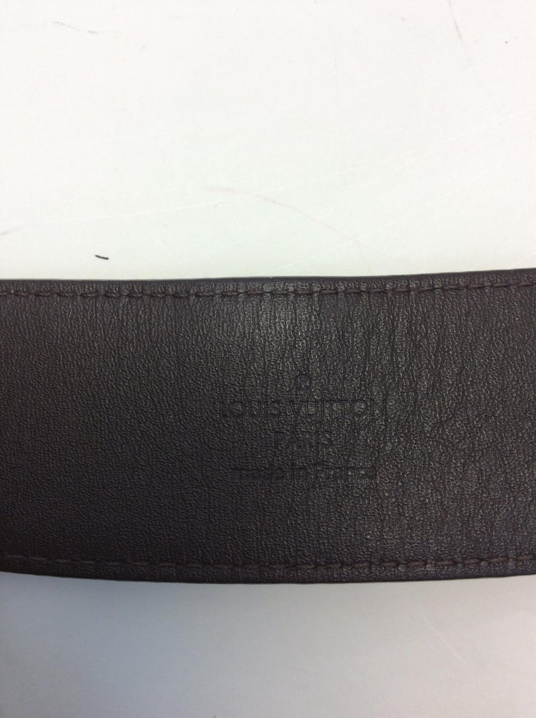 Louis Vuitton Ebene Initiales Belt For Sale at 1stDibs