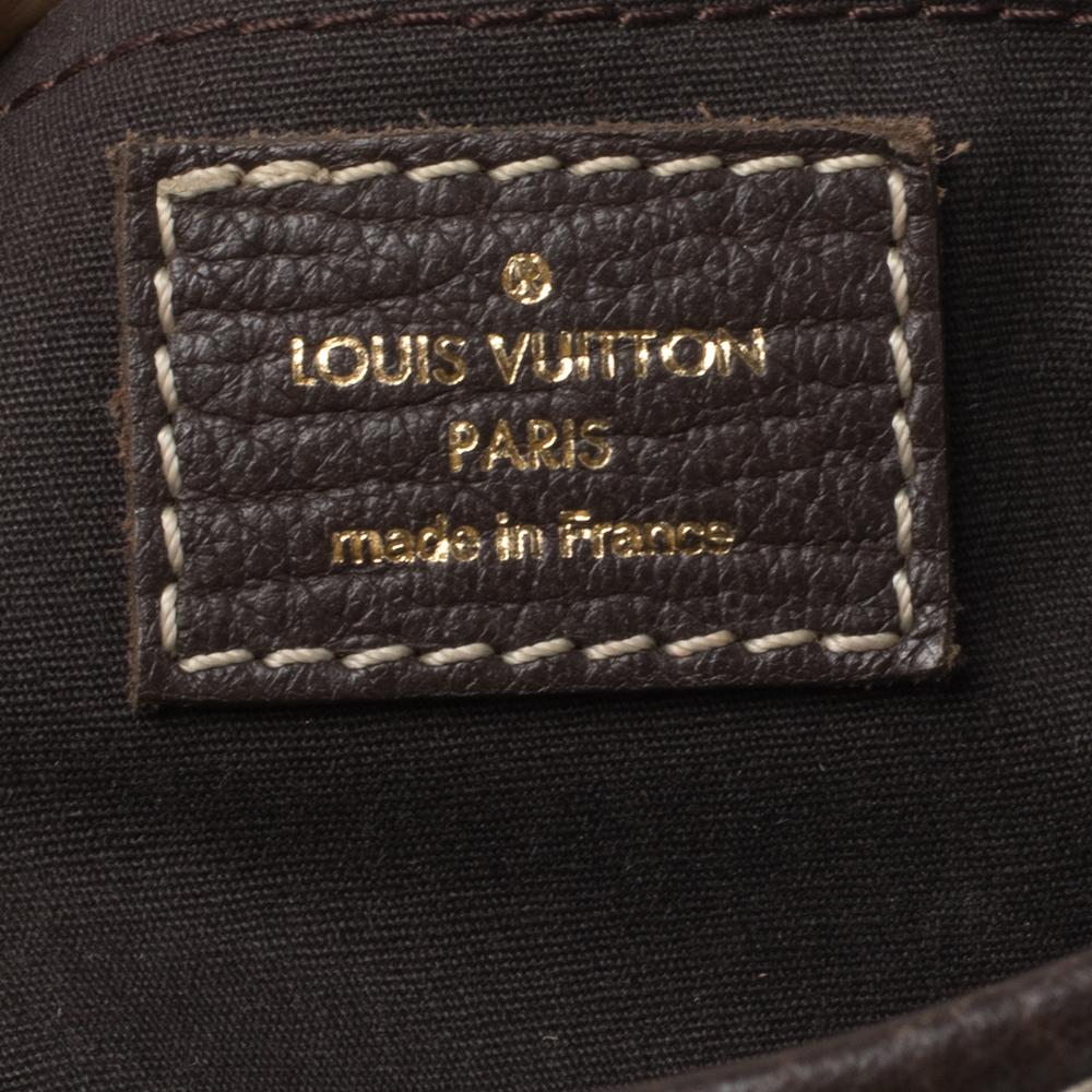 Louis Vuitton Ebene Mini Lin Canvas Manon PM Bag In Good Condition In Dubai, Al Qouz 2