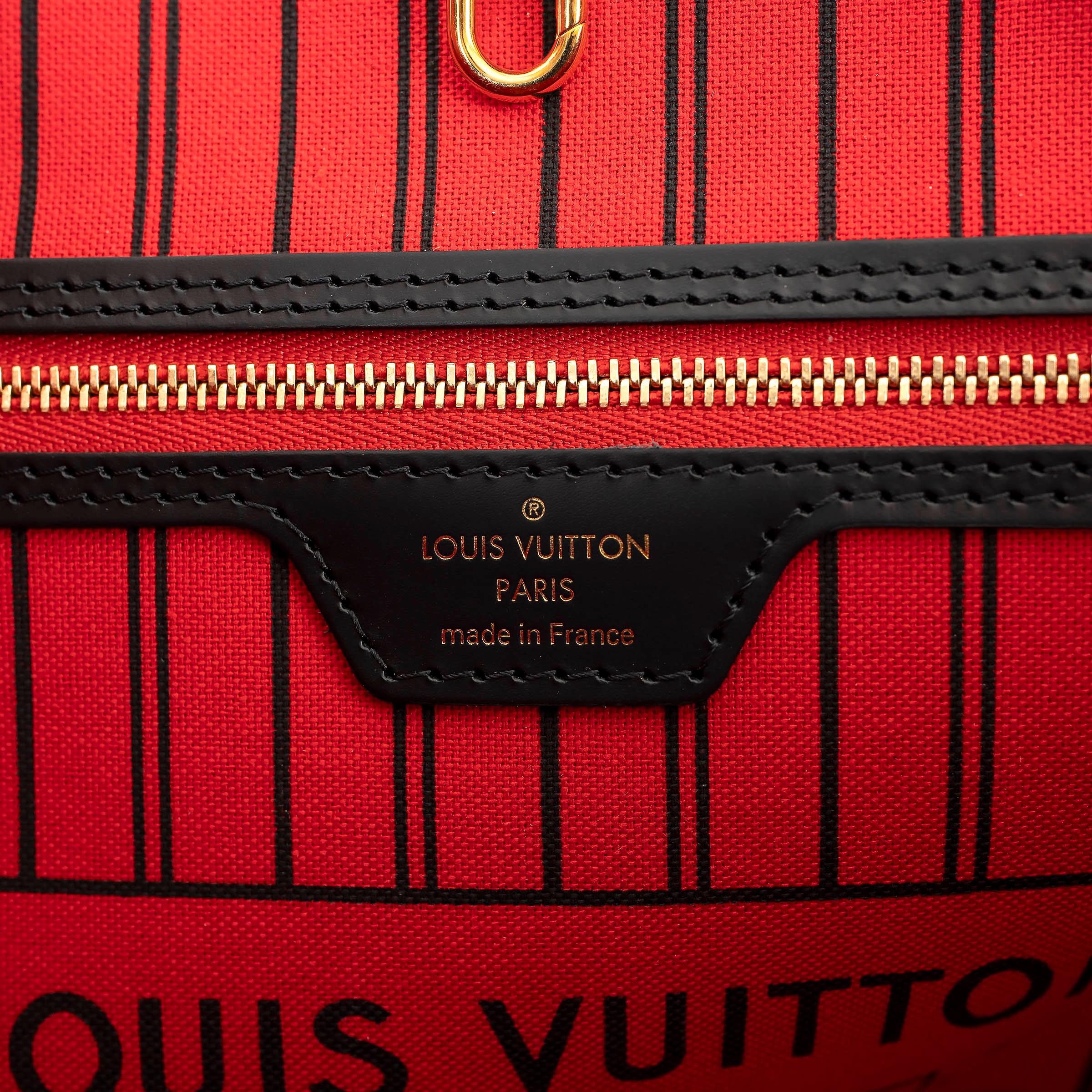LOUIS VUITTON Ebene Monogram canvas 2016 NEVERFULL MM WORLD TOUR Bag 2