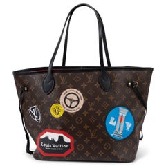 LOUIS VUITTON Ebene Monogram canvas 2016 NEVERFULL MM WORLD TOUR Bag