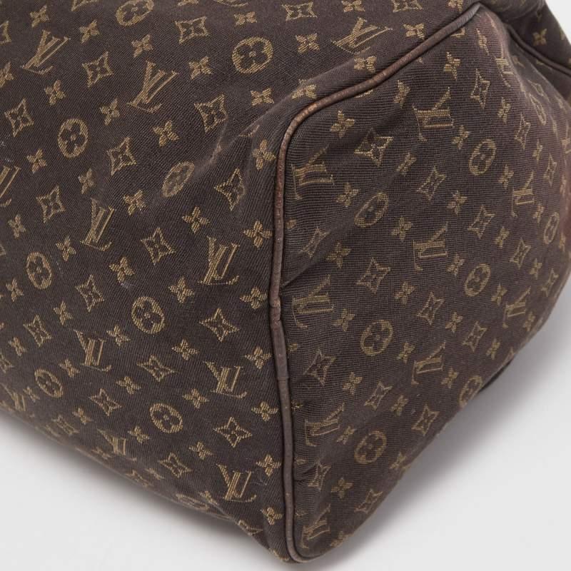 Louis Vuitton Ebene Monogram Canvas Mini Lin Speedy 30 Bag 8