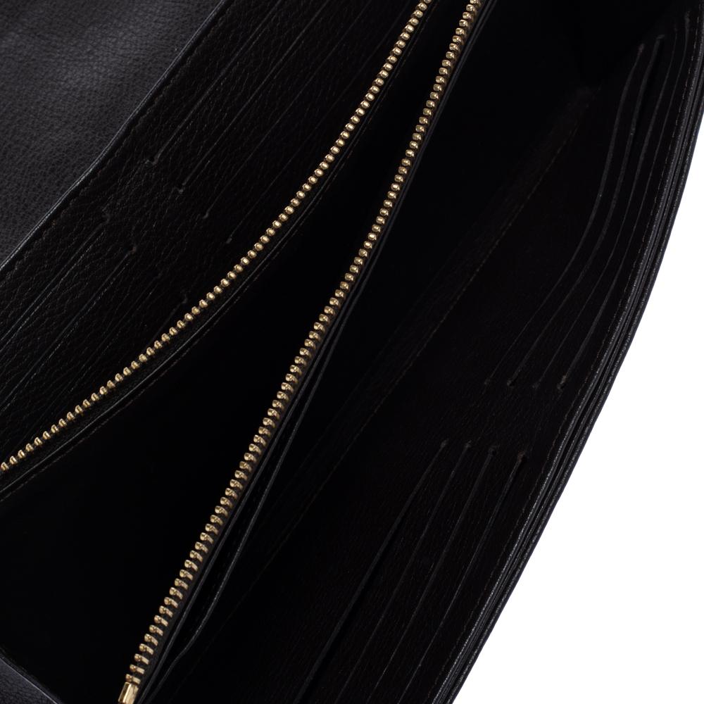Louis Vuitton Ebene Monogram Mahina Leather Amelia Wallet 3