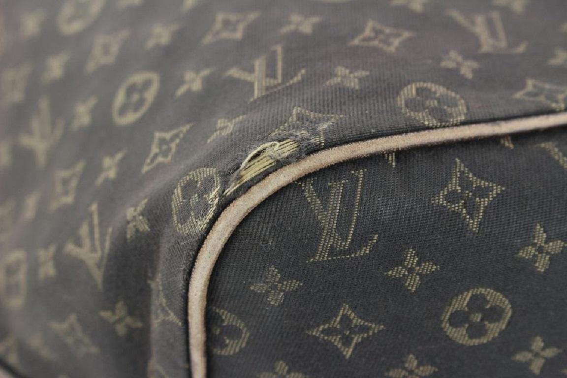 Louis Vuitton Ebene Monogram Mini Lin Idylle Neverfull MM Tote Bag 926lvs415 For Sale 4