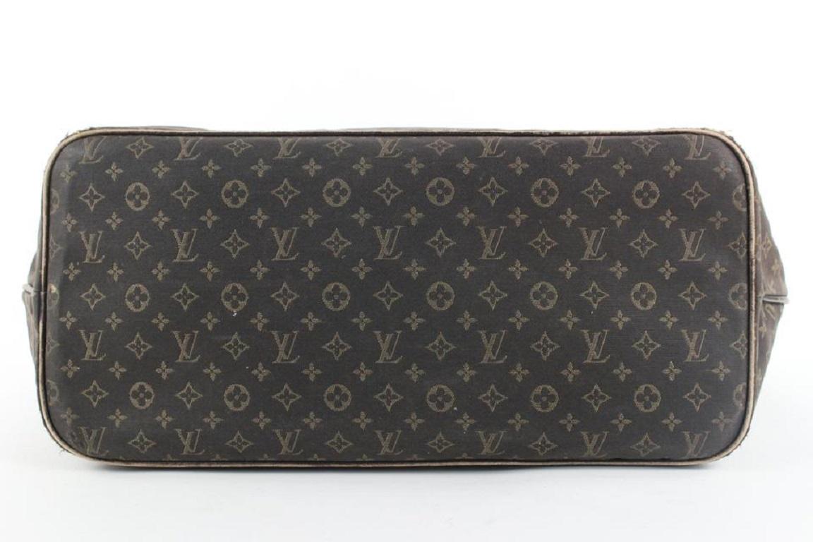 Women's Louis Vuitton Ebene Monogram Mini Lin Idylle Neverfull MM Tote Bag 926lvs415 For Sale