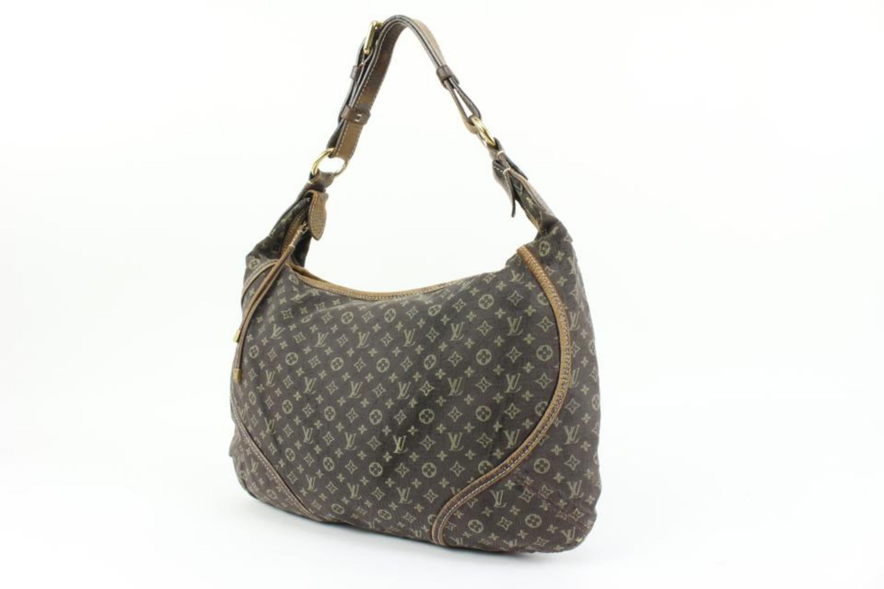 Louis Vuitton Ebene Monogram Mini Lin Manon MM Hobo 26lk324s
Date Code/Serial Number: SR2048
Made In: France
Measurements: Length:  15.5