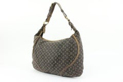Louis Vuitton Ebene Monogram Mini Lin Manon MM Hobo 26lk324s