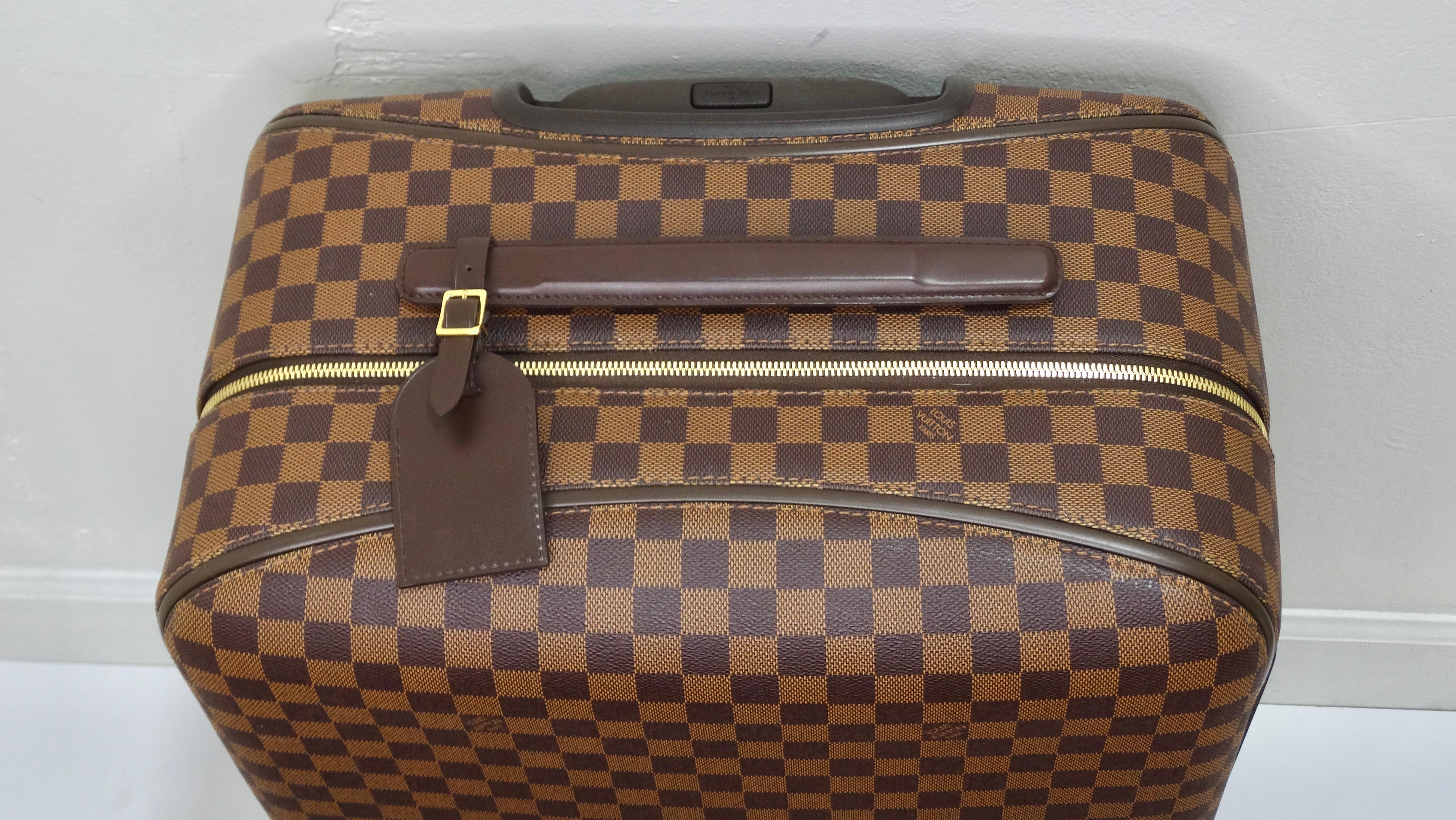 Louis Vuitton Ebene Trolley 4 Roues 70 CM Suitcase & Accessories In Excellent Condition In Scottsdale, AZ
