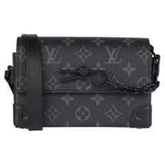 Louis Vuitton Eclipse Coated Canvas & Black Calfskin Steamer Wearable Wallet