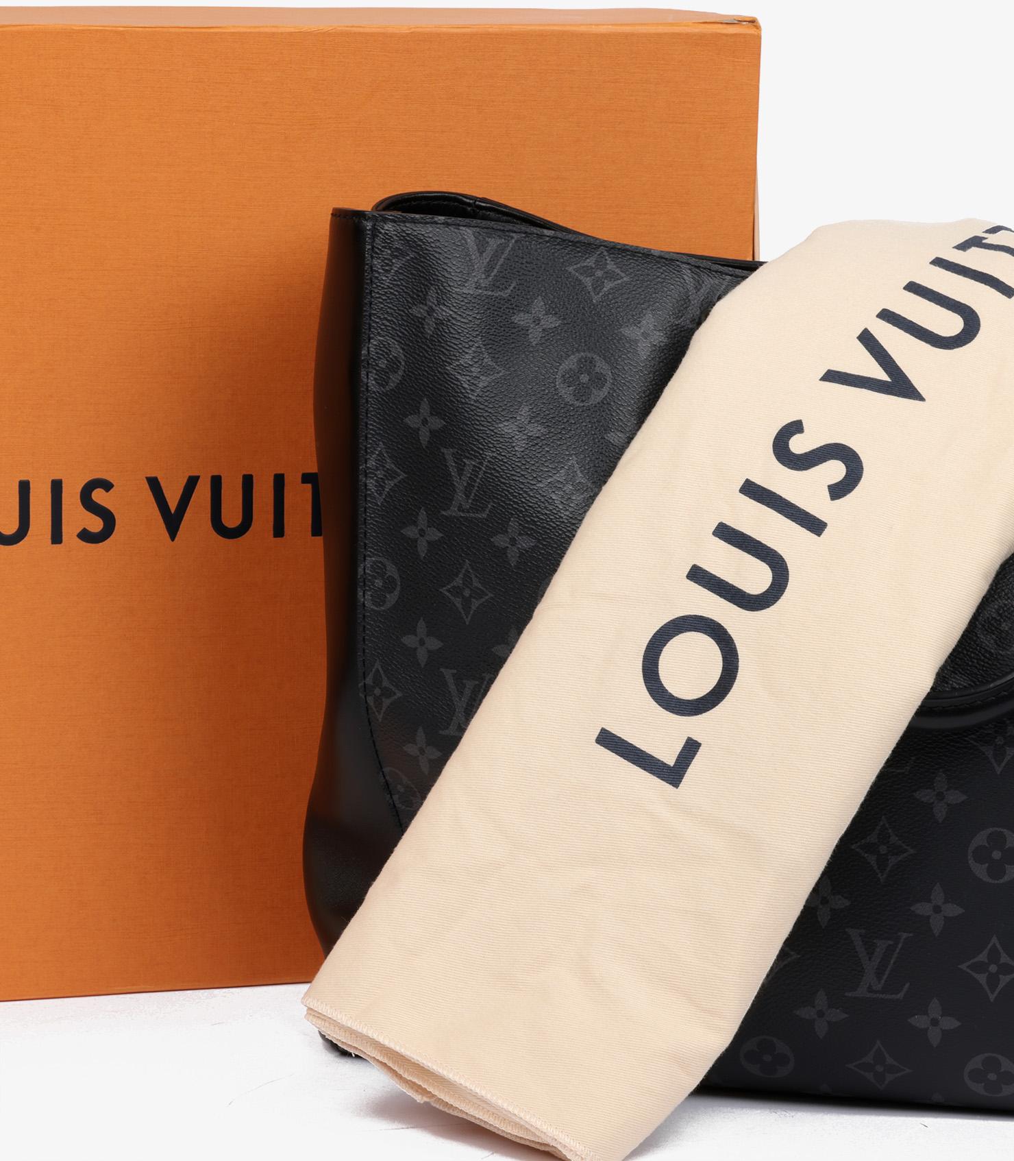 Louis Vuitton Eclipse Monogram Coated Canvas & Black Calfskin Leather Grand Sac 7