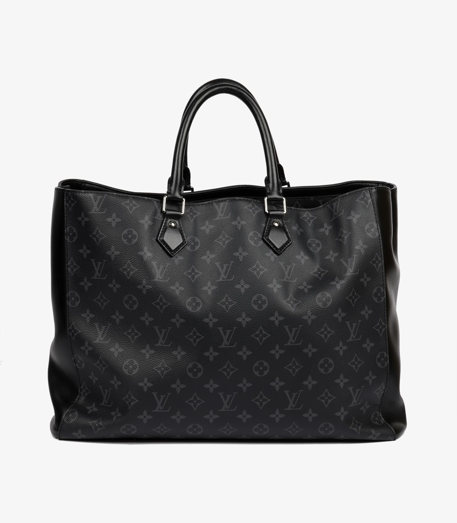 Louis Vuitton Eclipse Monogram Coated Canvas & Black Calfskin Leather Grand Sac 2