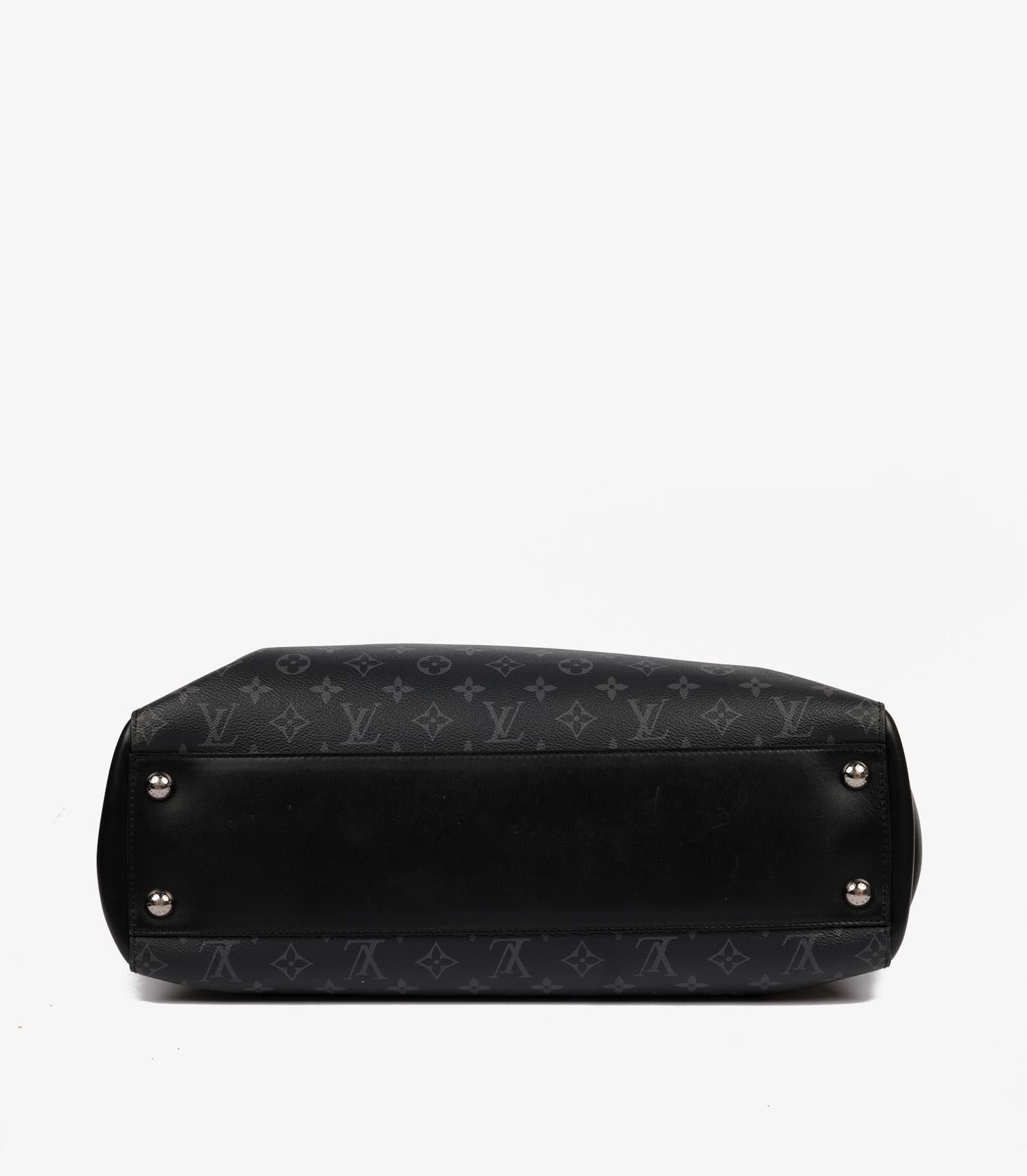 Louis Vuitton Eclipse Monogram Coated Canvas & Black Calfskin Leather Grand Sac 3
