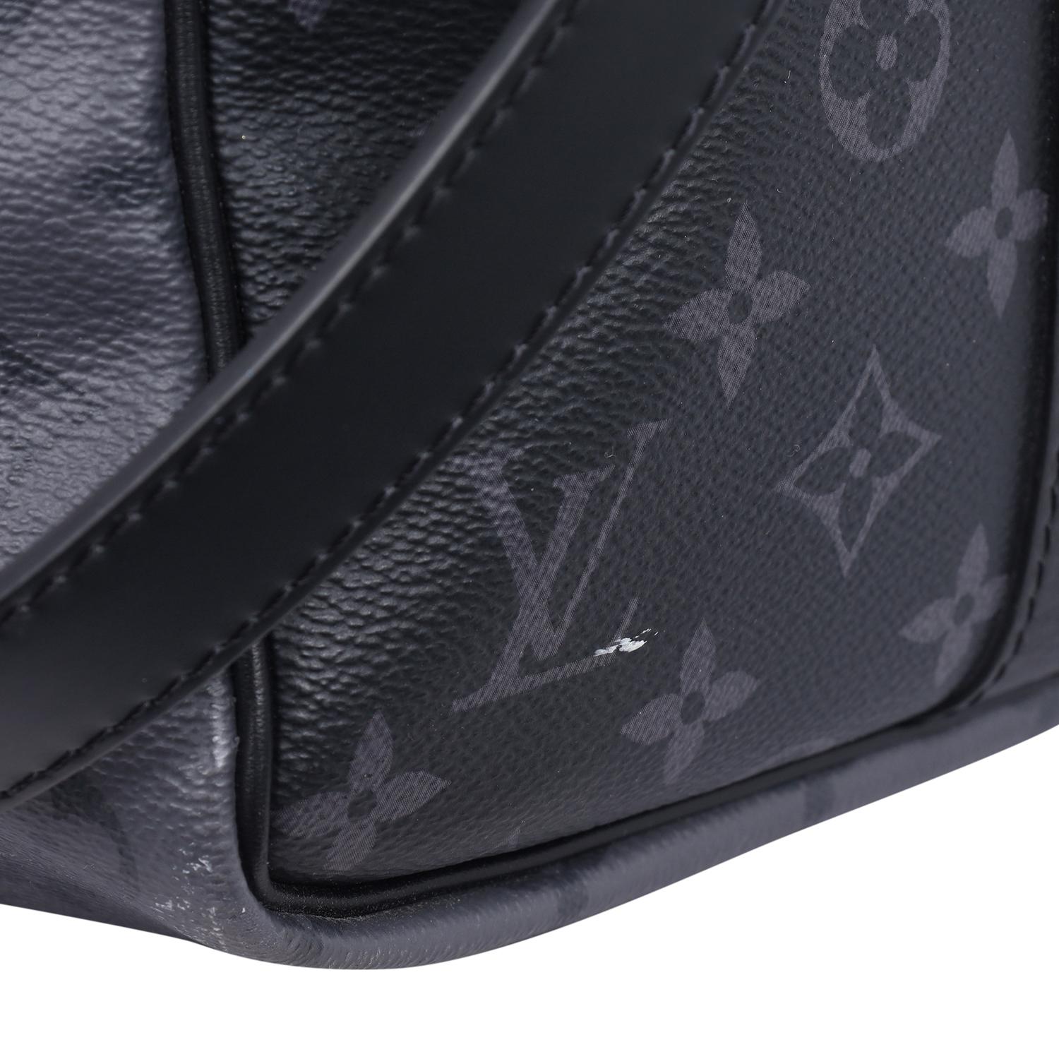 Louis Vuitton Eclipse Reverse Keepall Bandouliere 50 Duffle Bag Black Gray 9