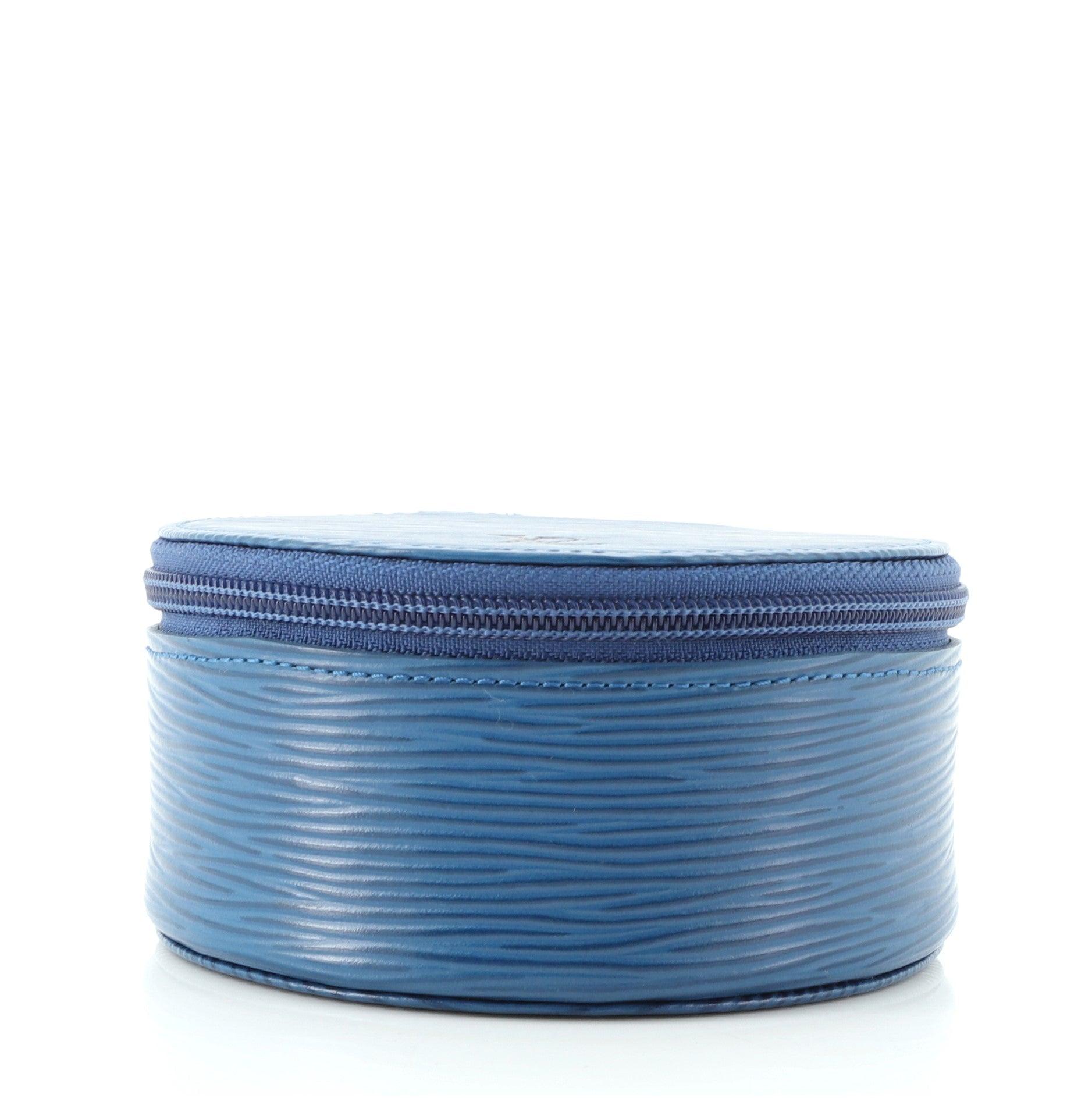 Louis Vuitton Ecrin Bijoux Schmuckgehäuse Epi Leder PM Blau Epi Leder für Damen oder Herren im Angebot