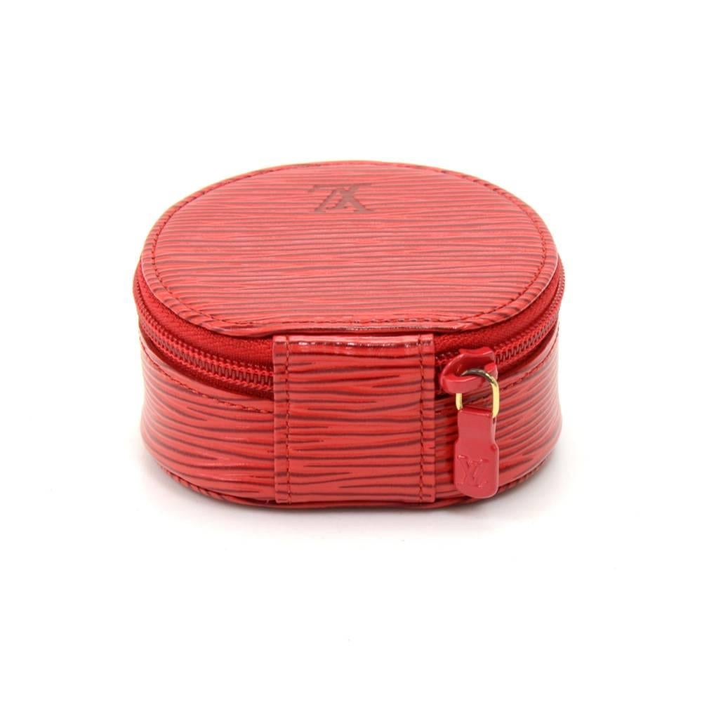 Orange Louis Vuitton Ecrin Bijoux Red Epi Leather Mini Jewelry Case 