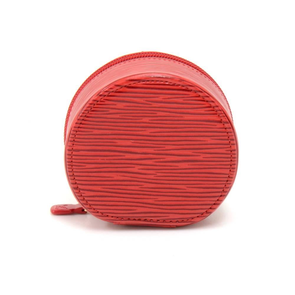 Louis Vuitton Ecrin Bijoux Red Epi Leather Mini Jewelry Case  1