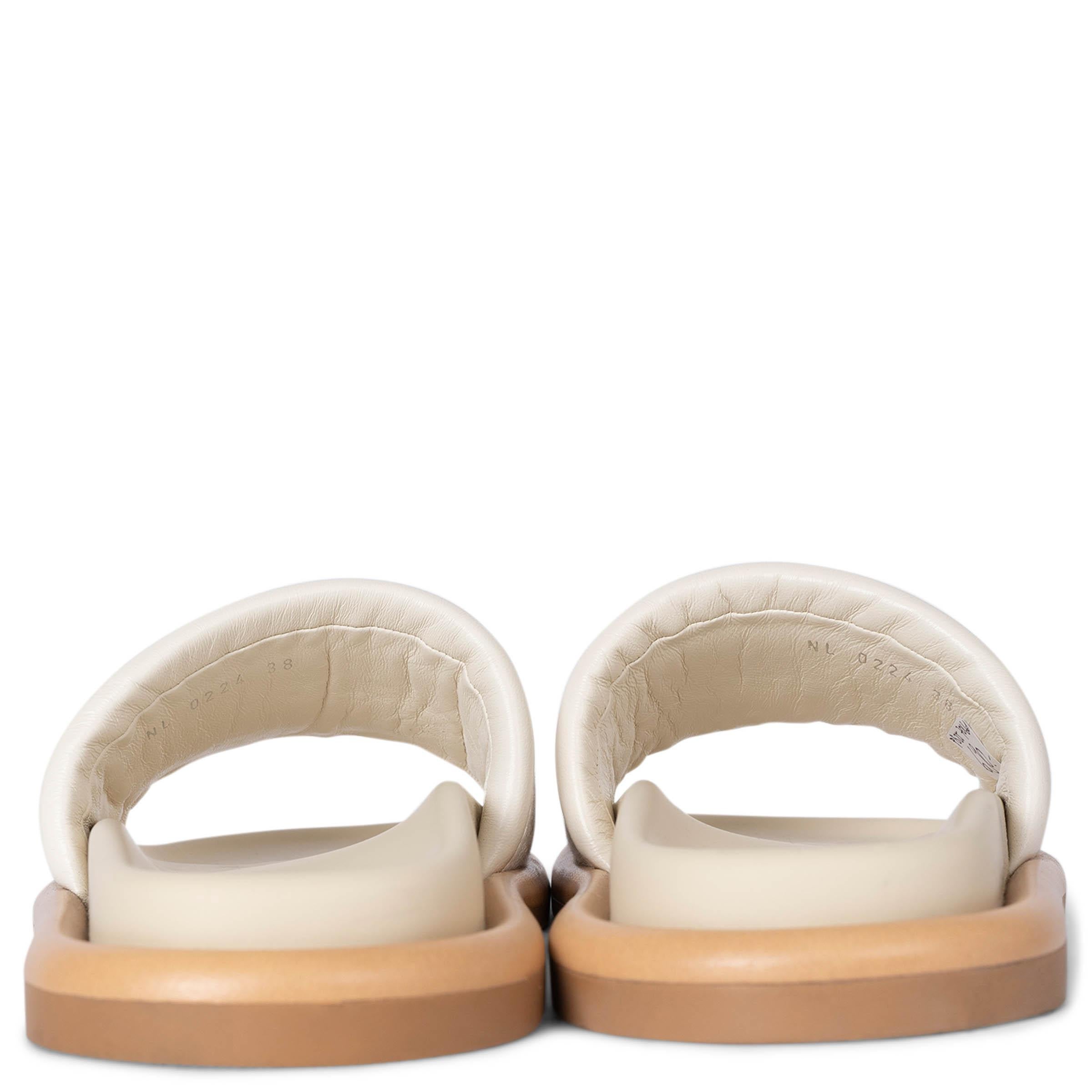 LOUIS VUITTON Sandalias de piel crudo LV BLISS Zapatillas 38 en Excelente estado para la venta en Zürich, CH