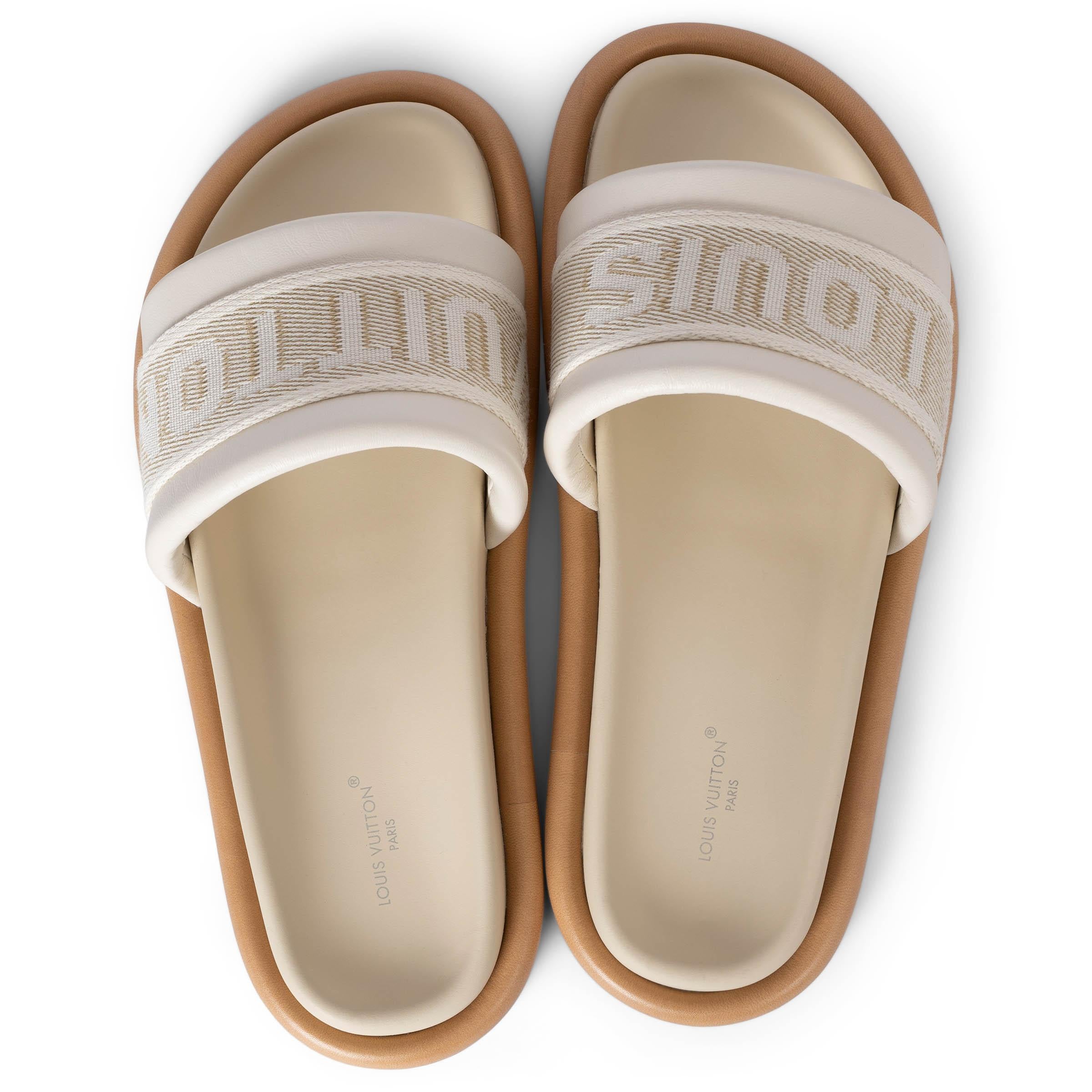 De las mujeres LOUIS VUITTON Sandalias de piel crudo LV BLISS Zapatillas 38 en venta