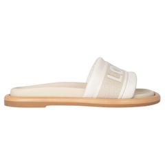 LOUIS VUITTON Sandali LV BLISS in pelle ecrù Scarpe 38