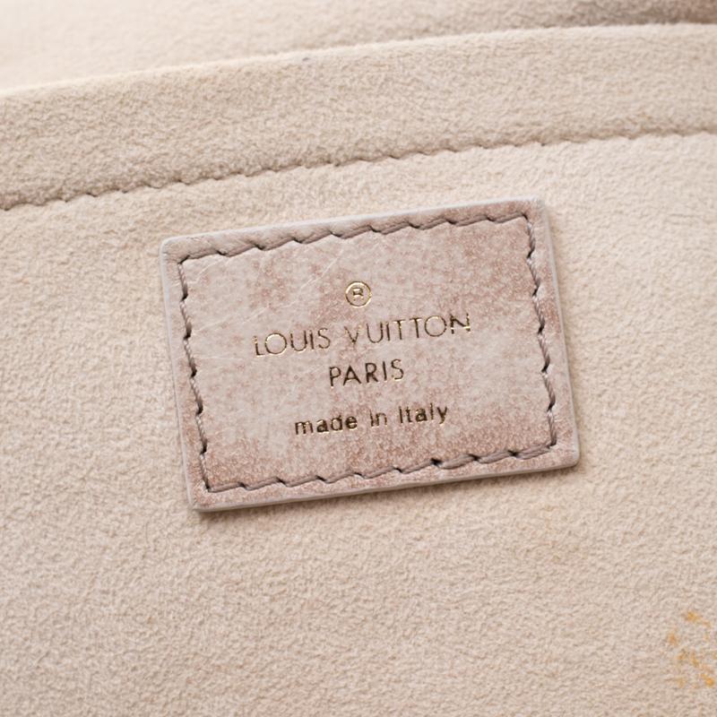 Women's Louis Vuitton Ecru Monogram Leather Limited Edition Olympe Nimbus Cirrus Bag