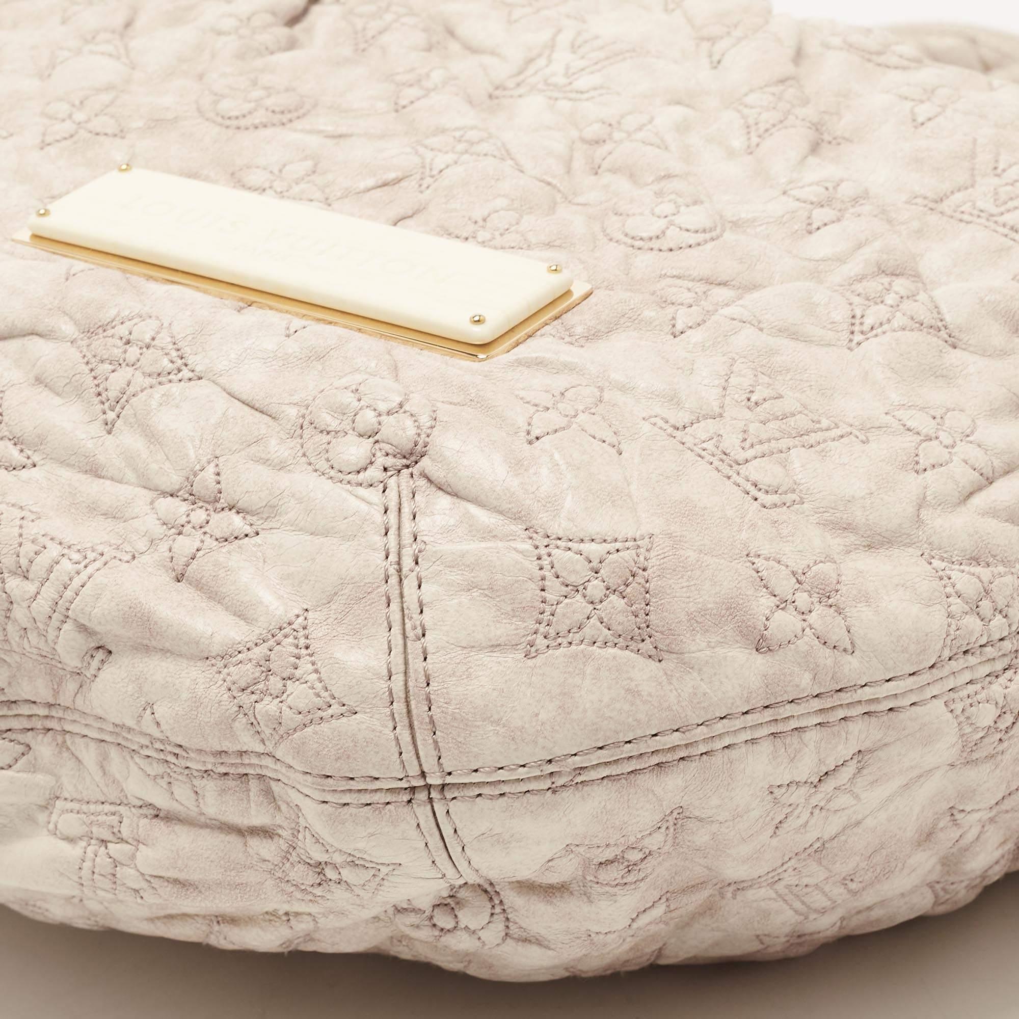 Louis Vuitton Ecru Monogram Leather Limited Edition Olympe Nimbus GM Bag 8