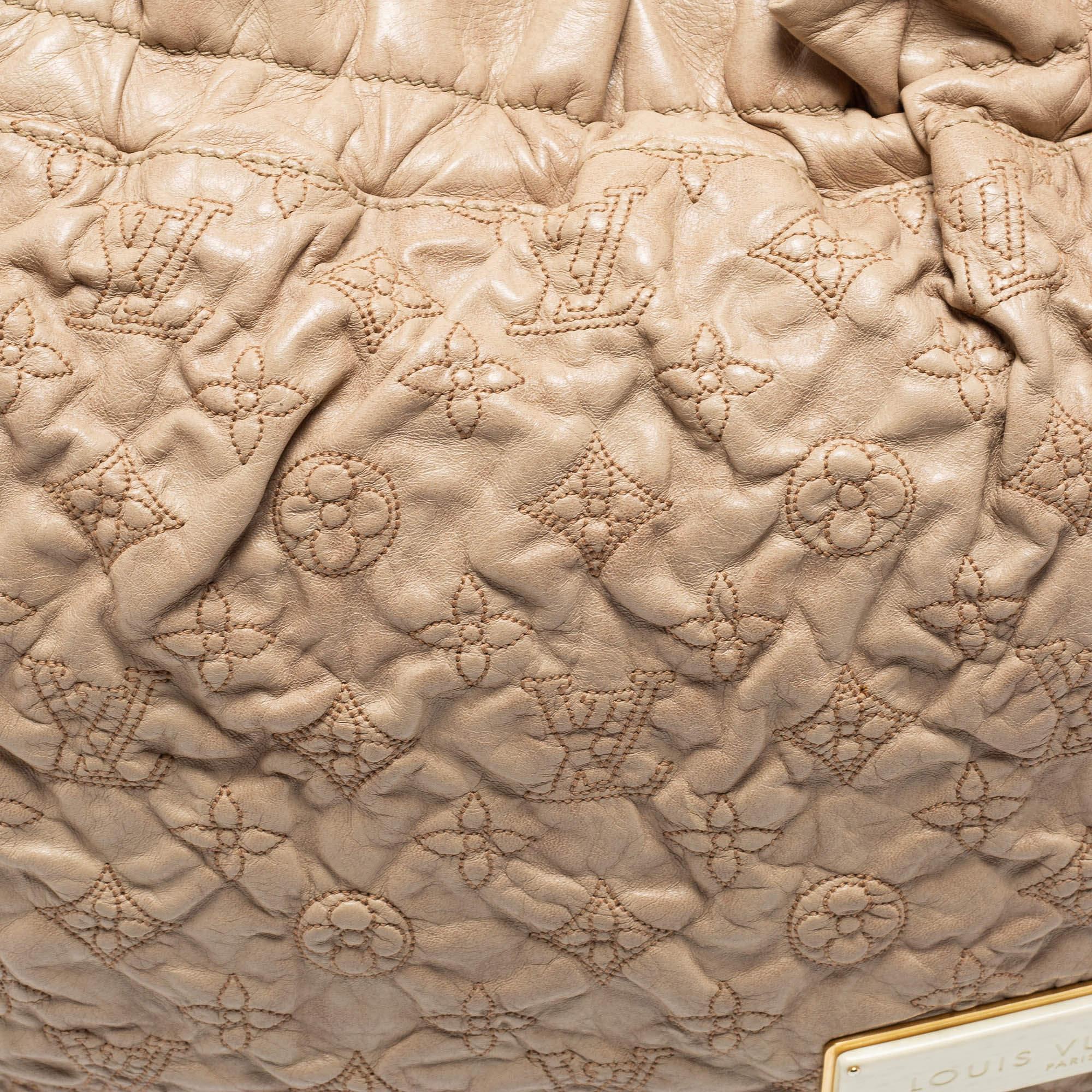 Louis Vuitton Ecru Monogram Leather Limited Edition Olympe Nimbus GM Bag 10
