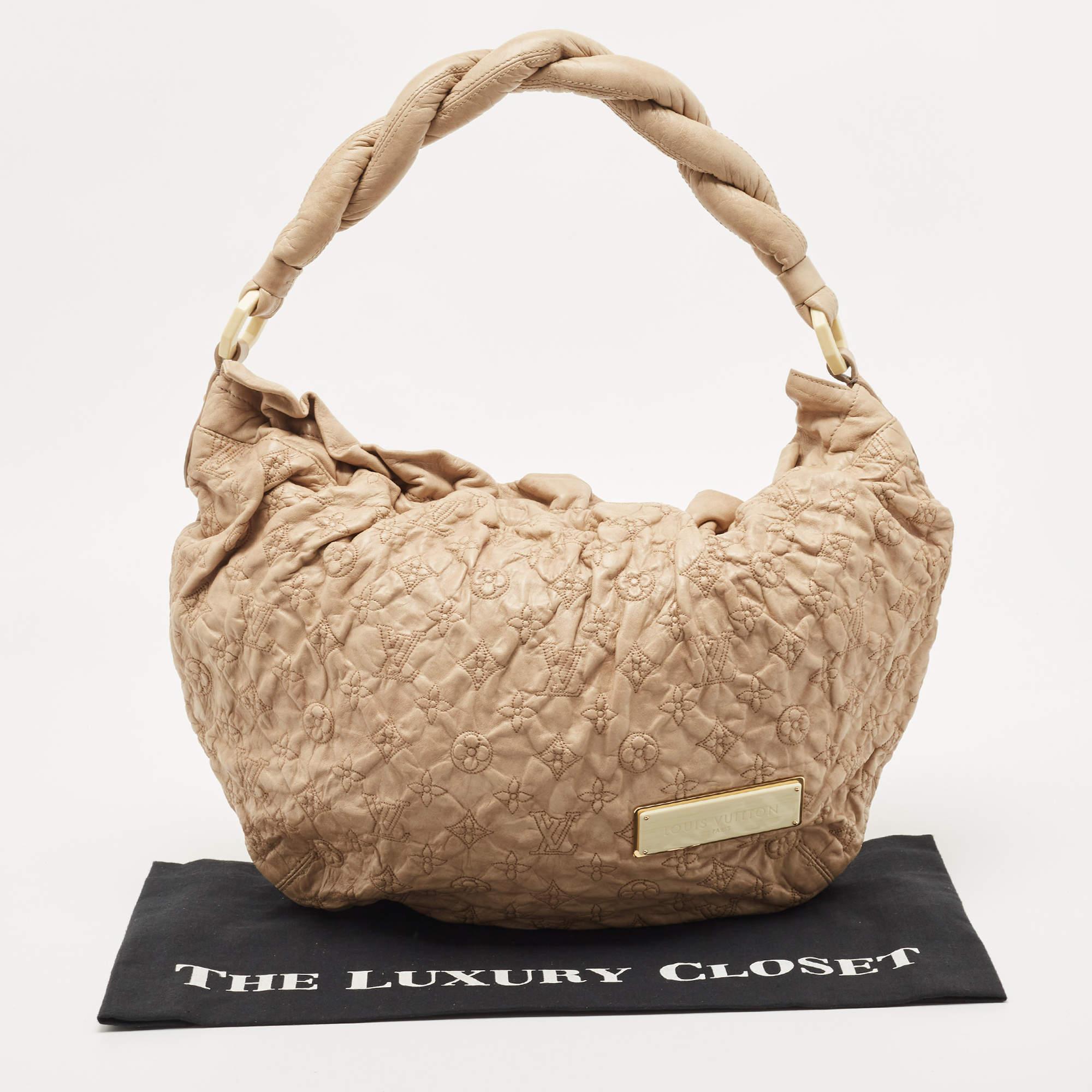 Louis Vuitton Ecru Monogram Leather Limited Edition Olympe Nimbus GM Bag 4