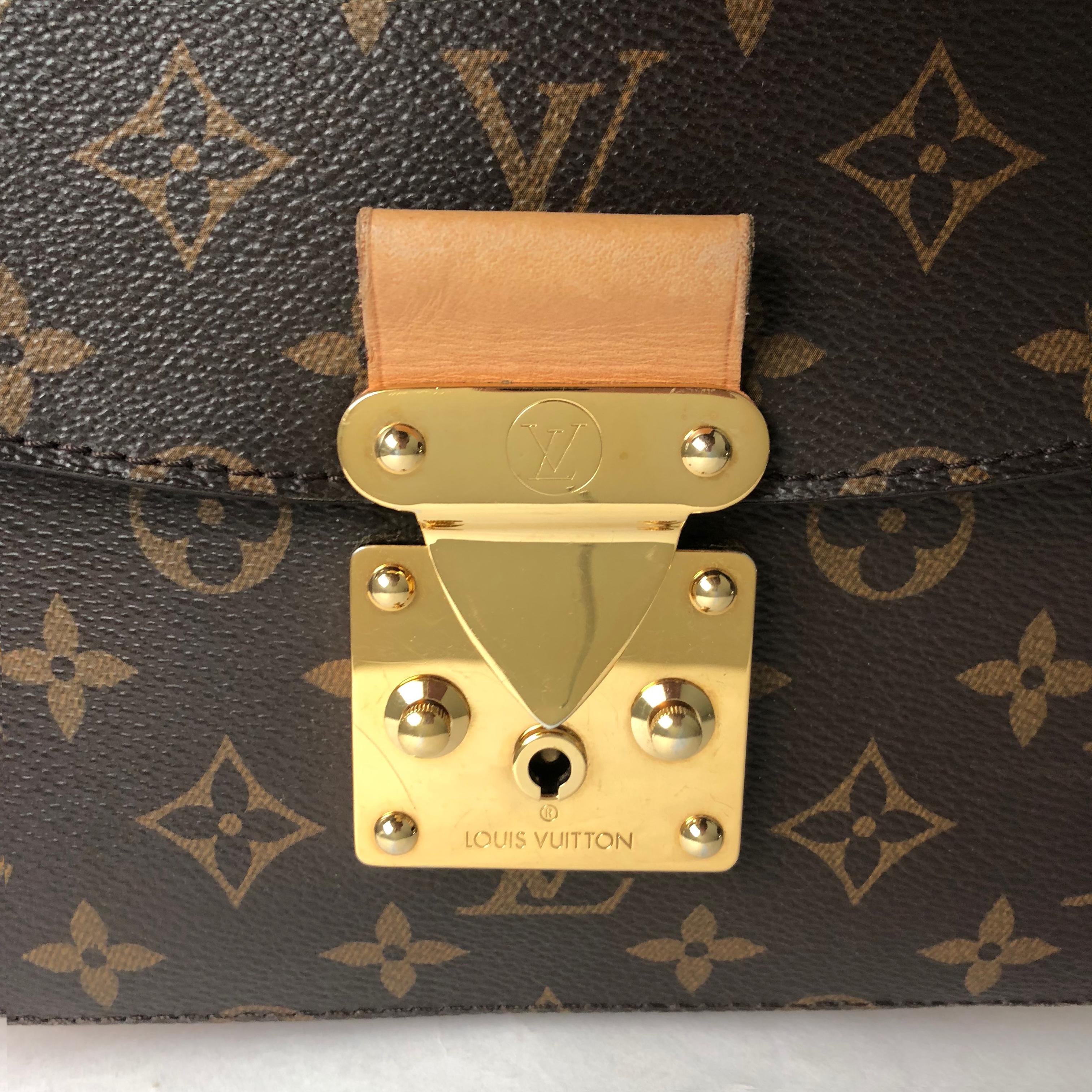 Louis Vuitton Eden MM Monogram Aurore Umhängetasche Top Handle + Strap 2012 EUC im Angebot 9