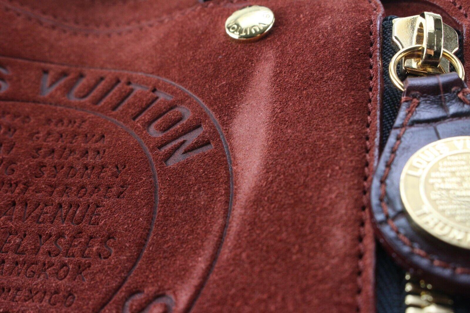 Louis Vuitton Edition Brun Suede Havane Stamped Trunk PM 8LV525C 1