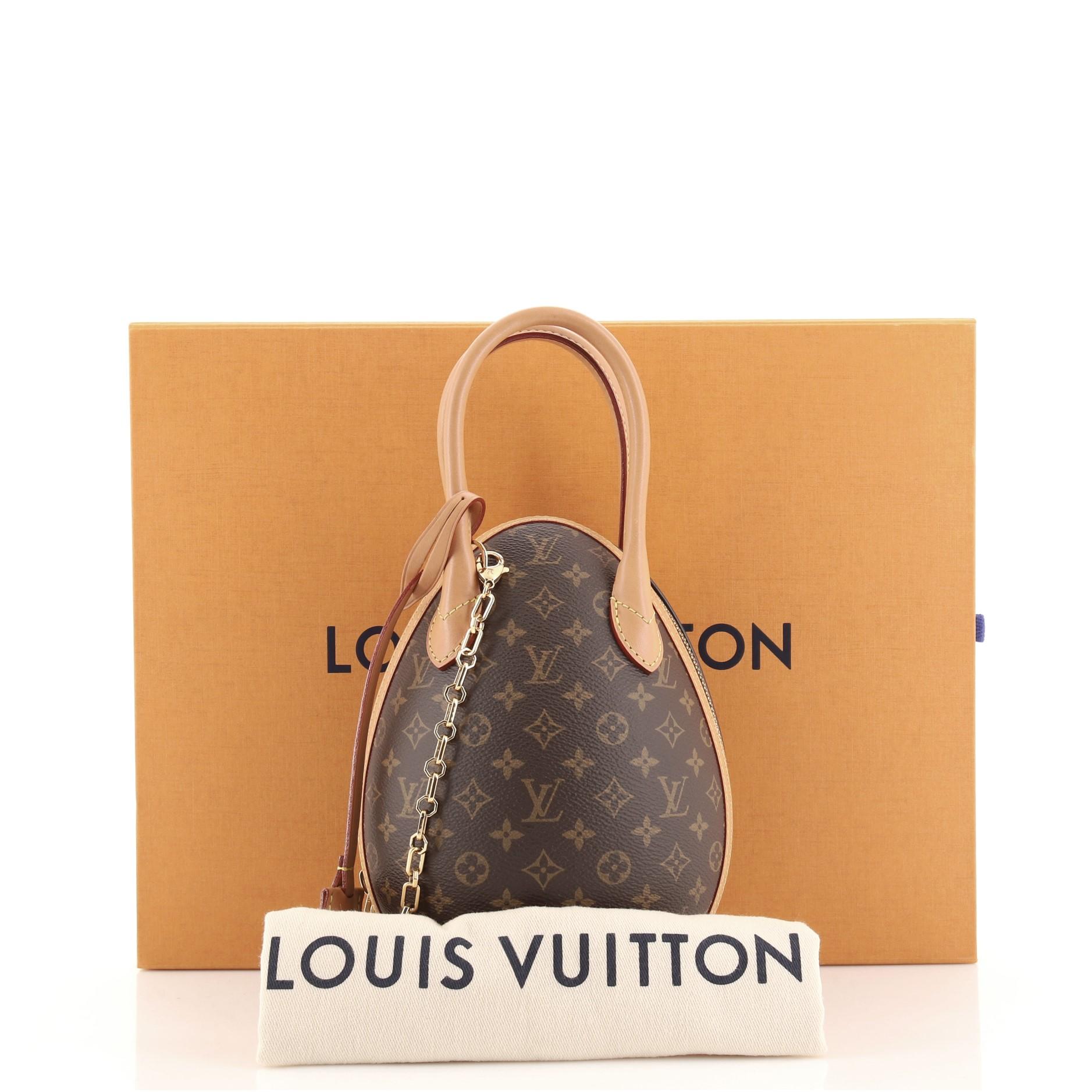 Louis Vuitton EGG bag, Monogram coated & Black leather W/ Box & Card –  Watch & Jewelry Exchange