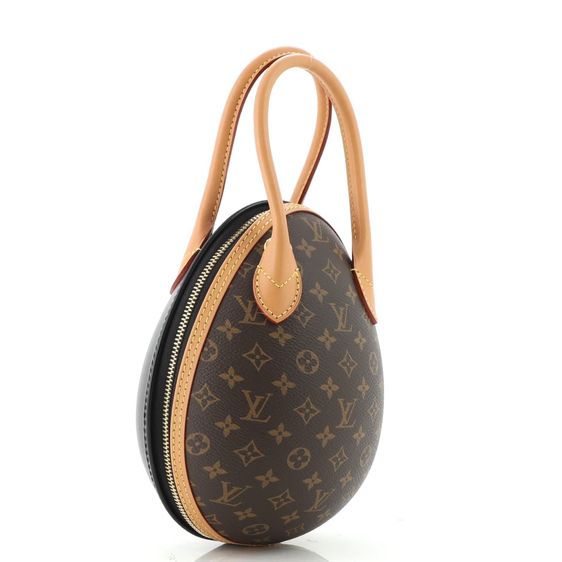 Louis Vuitton Egg Bag Monogram Brown in Coated Canvas/Calfskin