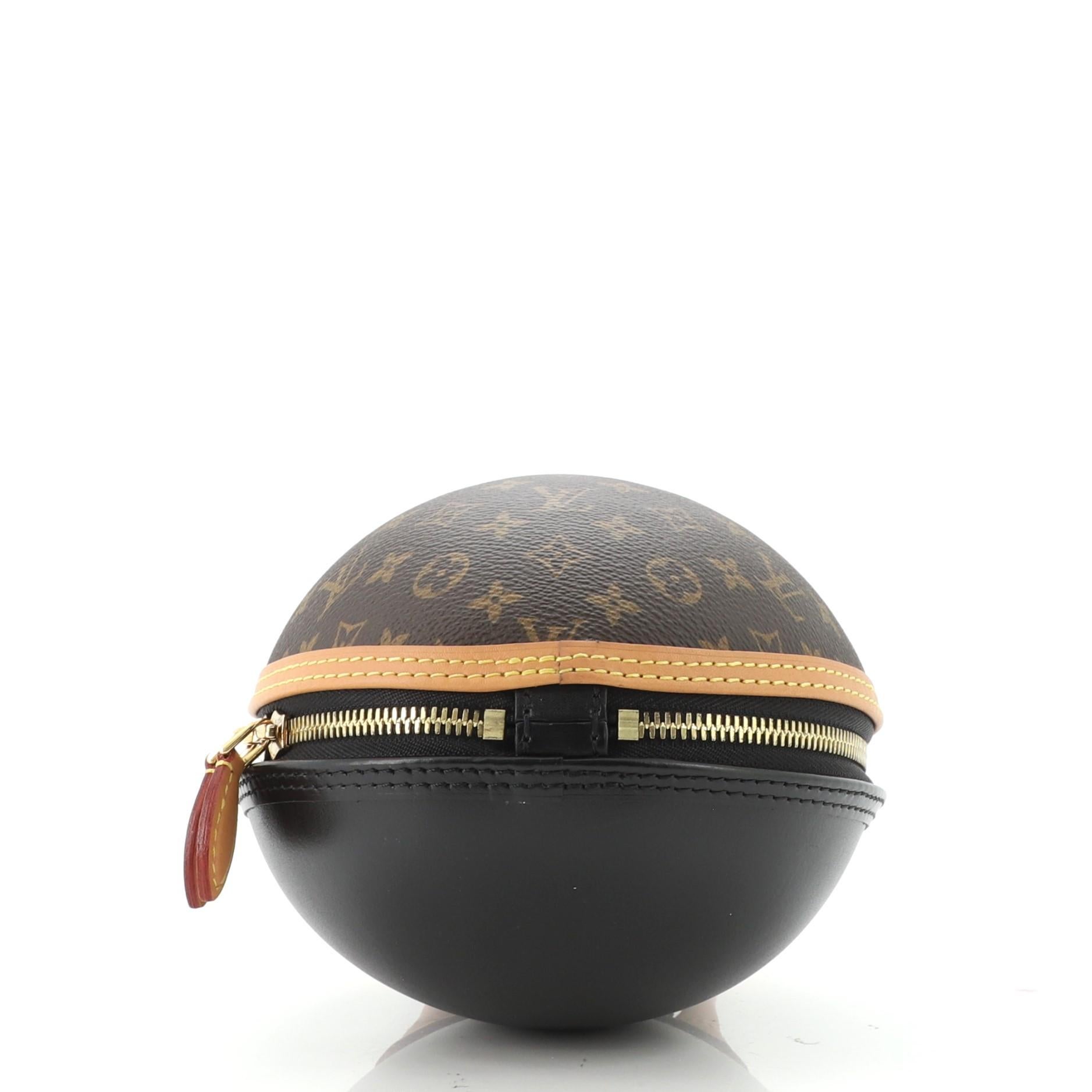 Brown Louis Vuitton Egg Bag Monogram Canvas and Leather