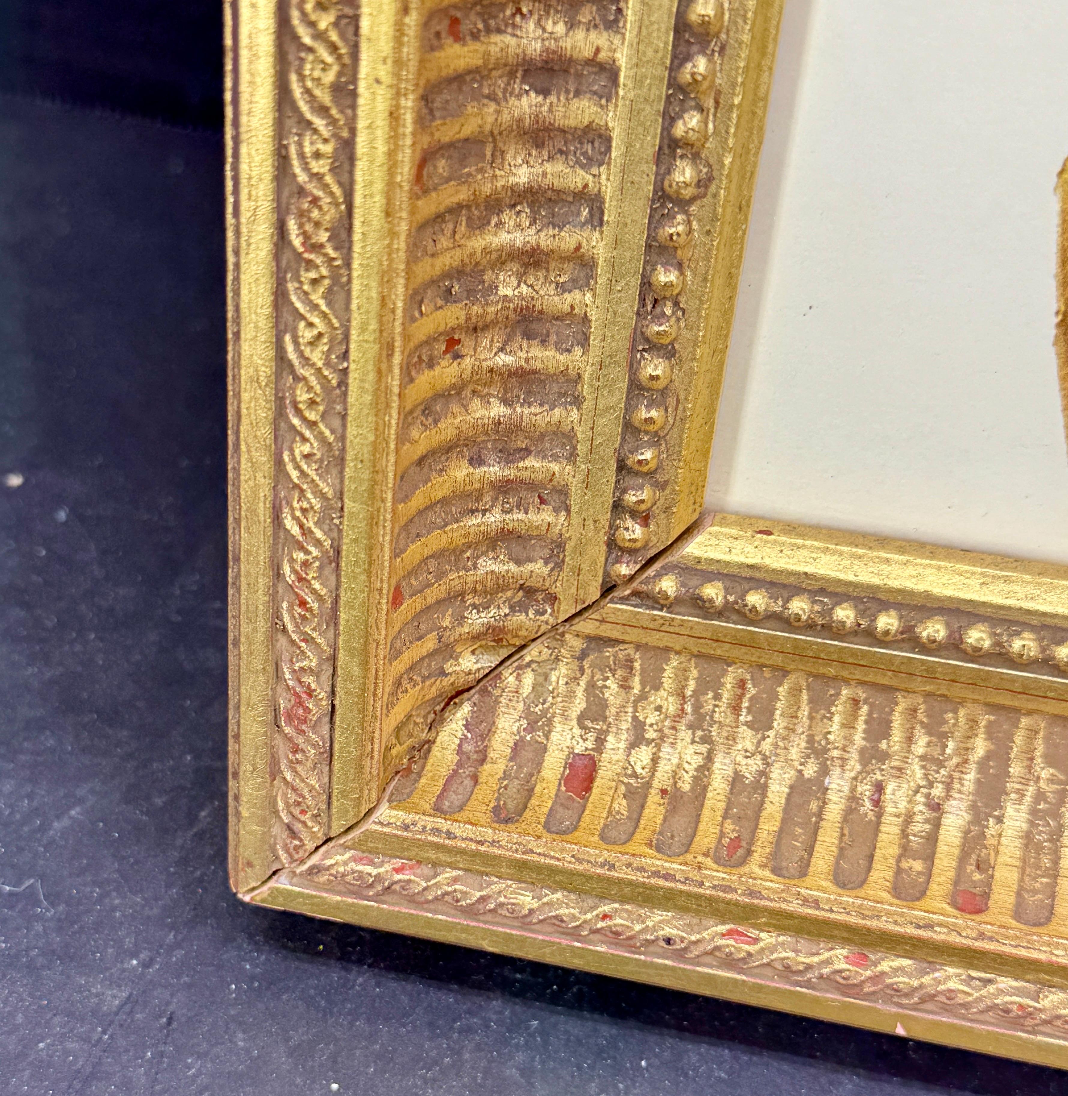 Louis Vuitton Eiffelturm Monogramm-Kunstdruck in Goldrahmen mit Kunstdruck im Zustand „Gut“ im Angebot in Haddonfield, NJ